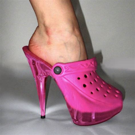 Womens CROCS Nude Heels